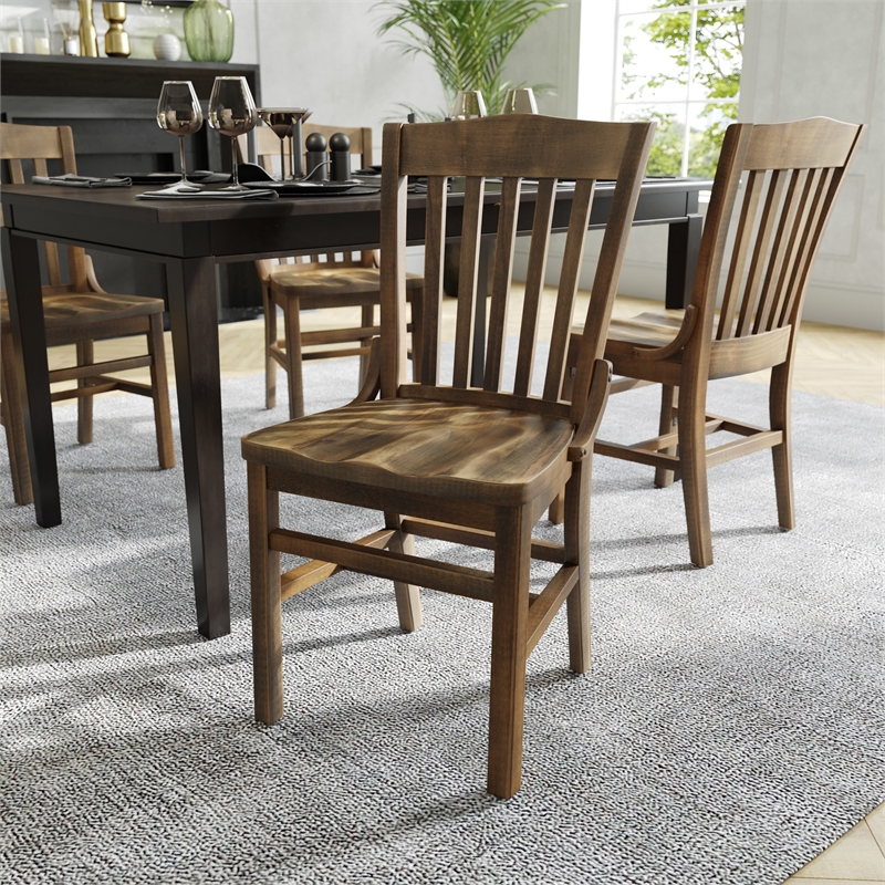 Flash Furniture Hercules School House Back Wooden Restaurant Dining Chair