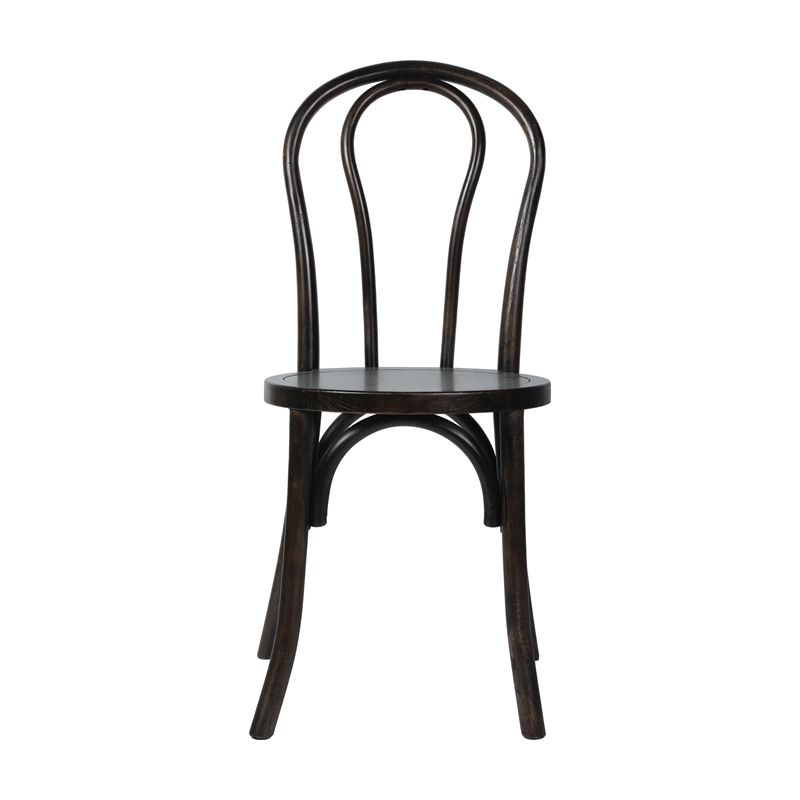 Thonet Solid Wood Stackable Dining Chair with Fixed Floor Glides in EA.