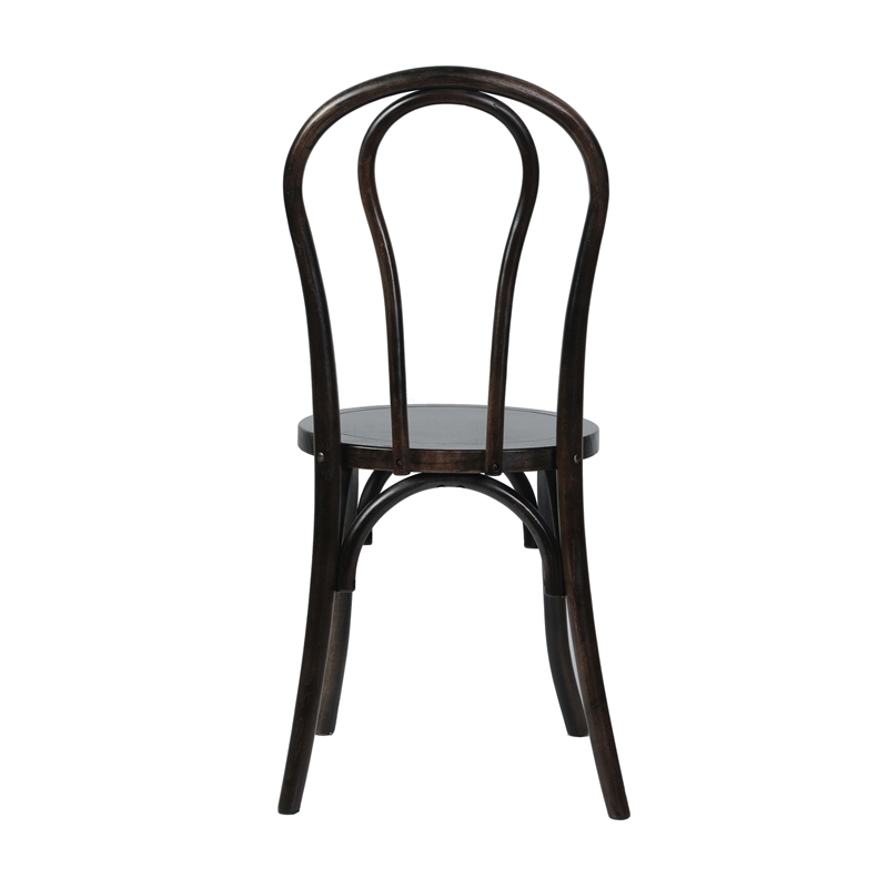 Thonet Solid Wood Stackable Dining Chair with Fixed Floor Glides in EA.