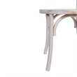 Thonet Solid Wood Stackable Dining Chair with Fixed Floor Glides in White Wash