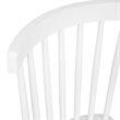 Windsor Style Commercial Solid Wood Spindle Back Dining Chairs in White-Set of 2