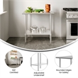 Commercial Stainless Steel 18 Gauge Work Table with Undershelf - 24x36