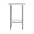 Commercial Stainless Steel 18 Gauge Work Table with Undershelf - 24x36