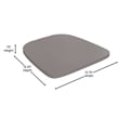 Indoor Counter Stool with Poly Resin Colorful Seat-Silver AQ Clear Coat/Gray