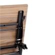 Commercial Nesting Flip Training Table with Steel Frame and Y-Legs in Walnut/Blk