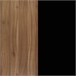 Commercial Nesting Flip Training Table with Steel Frame and Y-Legs in Walnut/Blk