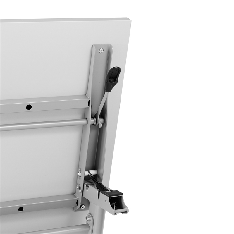 Commercial Nesting Flip Training Table with Steel Frame and Y-Legs in Gray