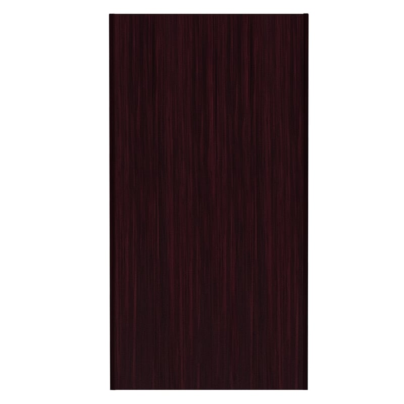 Commercial Grade 32 Gallon Wood Tray Top Trash Enclosure with Drop Hole-Mahogany