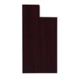 Commercial Grade 32 Gallon Wood Tray Top Trash Enclosure with Drop Hole-Mahogany