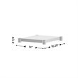 Galvanized Steel Adjustable Add-On Work Table Lower Restaurant Shelf