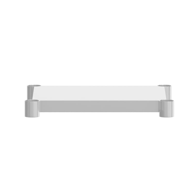Galvanized Steel Adjustable Add-On Work Table Lower Restaurant Shelf