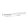 Galvanized Steel Adjustable Add-On Work Table Lower Restaurant Shelf