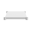 Galvanized Steel Adjustable Add-On Work Table Lower Restaurant Shelf