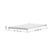Galvanized Steel Adjustable Add-On Work Table Lower Restaurant Shelf