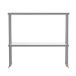 Commercial Grade NSF Certified Stainless Steel Metal Kitchen Double Overshelf