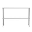 Commercial Grade NSF Certified Stainless Steel Metal Kitchen Double Overshelf