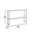 Commercial Grade NSF Certified Stainless Steel Metal Kitchen Double Overshelf