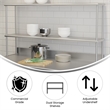 Commercial Grade NSF Certified Stainless Steel Metal Kitchen Double Overshelf