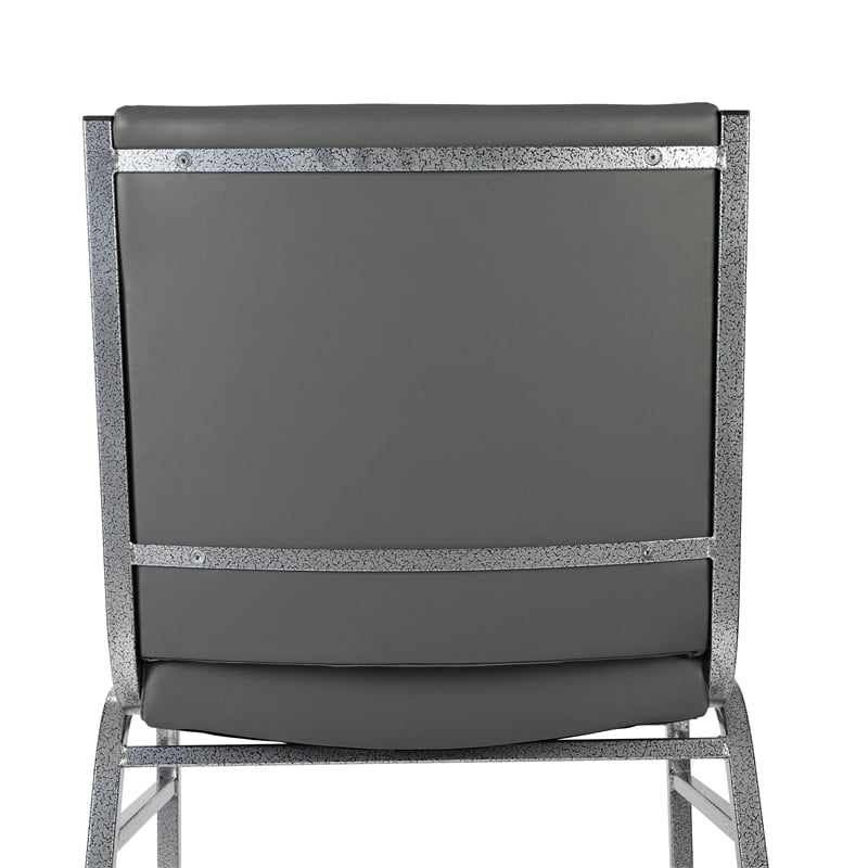 Flash Furniture Heavy Duty Gray Vinyl Stack Chair - Reception Furniture