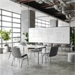 Flash Furniture Heavy Duty Gray Vinyl Stack Chair - Reception Furniture