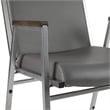 Flash Furniture Heavy Duty Gray Vinyl Stack Chair - Reception Furniture