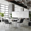 Big & Tall 1000 lb. Rated Black Vinyl Stack Chair - Reception Seating
