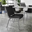 Big & Tall 1000 lb. Rated Black Vinyl Stack Chair - Reception Seating