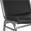 Big & Tall 1000 lb. Rated Black Vinyl Stack Chair - Reception Seating