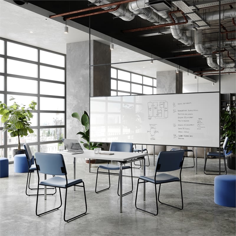 Flash Furniture Hercules 500 lb. Capacity High Density Navy Vinyl Chair