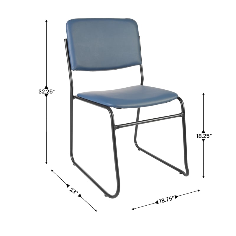Flash Furniture Hercules 500 lb. Capacity High Density Navy Vinyl Chair