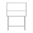 Commercial Stainless Steel Work Table with 2 Overshelves and 1 Undershef-30x48