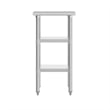 Commercial Stainless Steel 18 Gauge Work Table with 2 Undershelves - 24x18