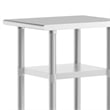 Commercial Stainless Steel 18 Gauge Work Table with 2 Undershelves - 24x18