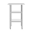 Commercial Stainless Steel 18 Gauge Work Table with 2 Undershelves - 24x36