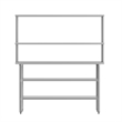 Commercial Stainless Steel Work Table with 2 Overshelves and Undershelves-24x60