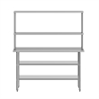 Commercial Stainless Steel Work Table with 2 Overshelves and Undershelves-24x60
