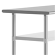 Commercial Stainless Steel 18 Gauge Work Table with 2 Undershelves - 24x72