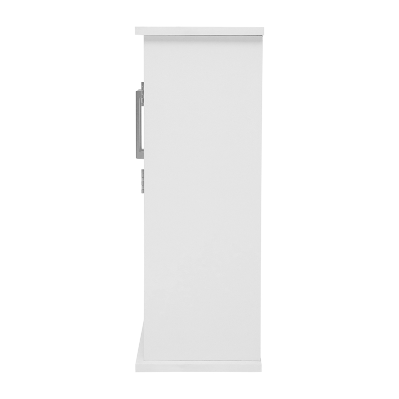 Modern Bathroom Wall Mount Medicine Cabinet with Magnetic Close Doors in White