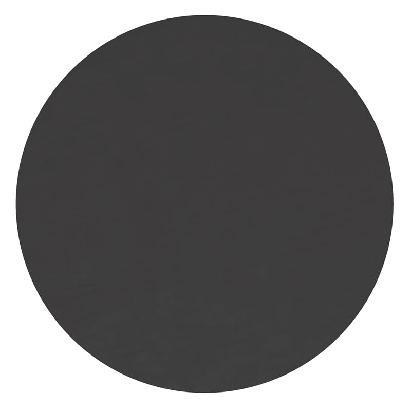 Wall Mount 24 Inch Shatterproof Round Accent Wall Mirror with Black Metal Frame