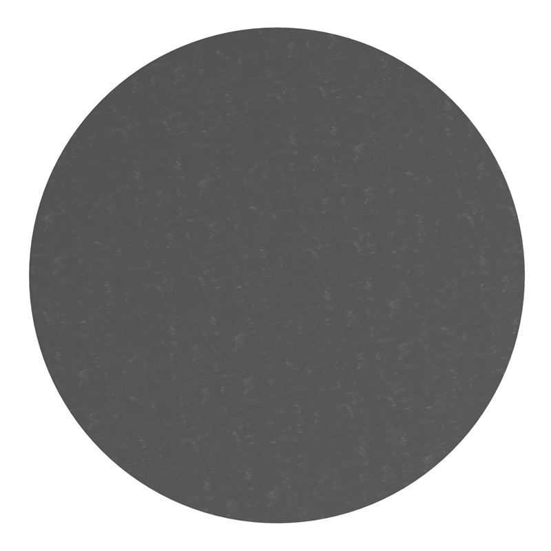 Wall Mount 36 Inch Shatterproof Round Accent Wall Mirror with Black Metal Frame