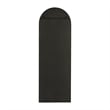 Full Floor Length Arched Mirror with Slim Black Metal Frame- 22