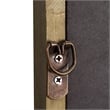Large Accent Wall Mirror with Solid Rubberwood Frame in Weathered - 36