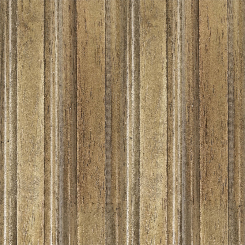 Large Accent Wall Mirror with Solid Rubberwood Frame in Weathered - 36
