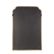 Large Accent Wall Mirror with Solid Rubberwood Frame in Weathered - 36