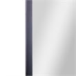 Metal Pivot Wall Mirror with Tilt Feature Slim Style Frame in Black - 35