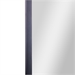 Metal Pivot Wall Mirror with Tilt Feature Slim Style Frame in Black - 35
