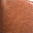 Traditional Club Style Chair with 360 Swivel Metal Base in Brown LeatherSoft