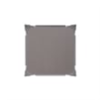 Indoor/Outdoor Backless Bar Stool with Poly Seat - Silver/Gray