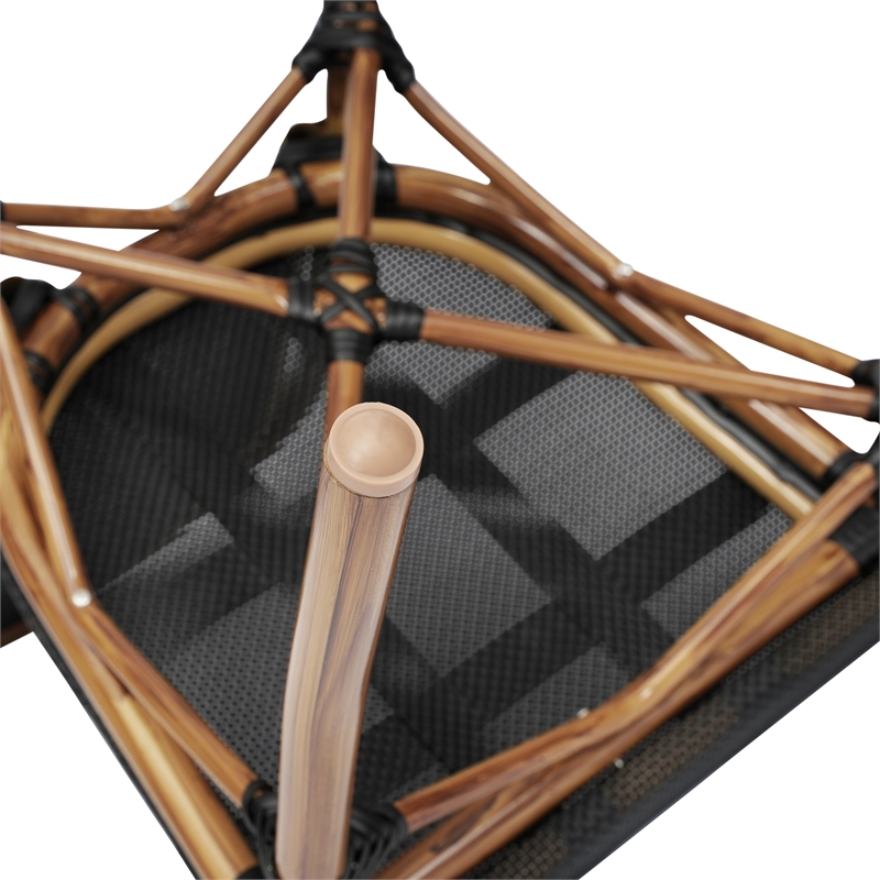 All-Weather Commercial Paris Chair with Natural Metal Frame-Black