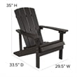 Star & Moon Fire Pit with Mesh Cover & 2 Slate Gray Poly Resin Adirondack Chairs